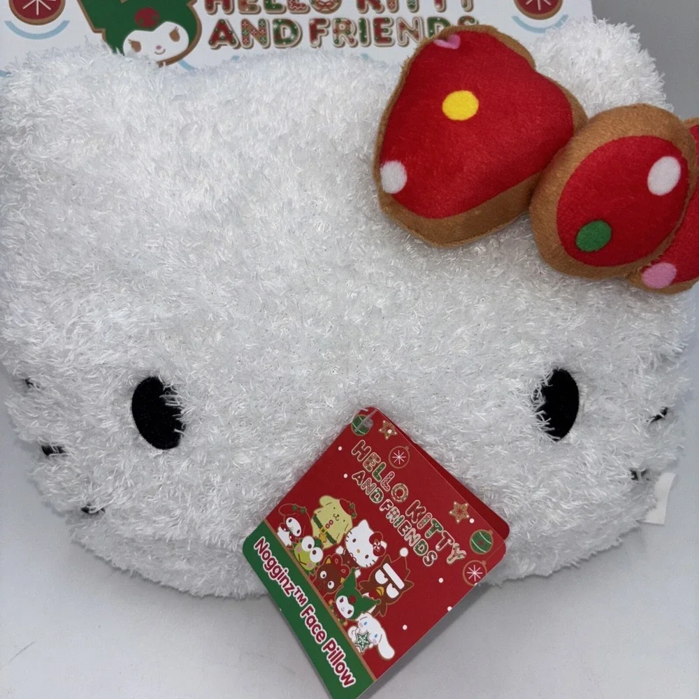 Sanrio Hello Kitty Gingerbread House  Nogginz Face Pillow 8